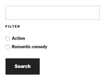 Custom Search Form