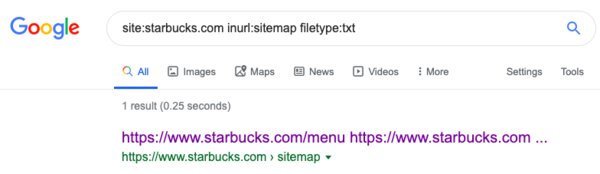 Starbucks Google Search
