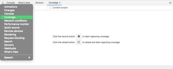 Developer Tools Coverage