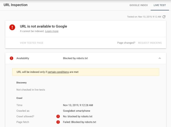 URL is not available