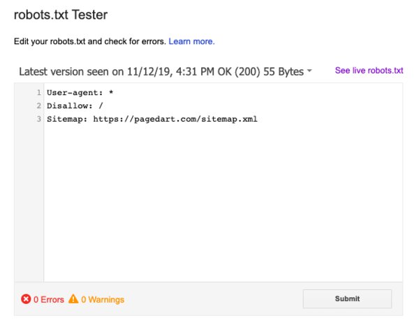 Robots txt before change