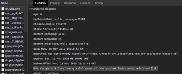HTTP Canonical Link